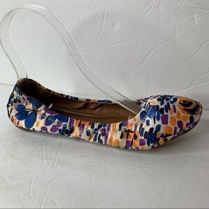 Lucky Brand Multi Color Floral Fabric Upper Ballet Flat Size 6 New without tags